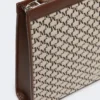 Middelgroot katoenen jacquard etui, zwart Middelgroot katoenen jacquard etui, zwart