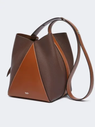 Middelgrote bucket bag, cacao