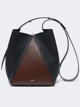 Middelgrote bucket bag, hazelnootbruin