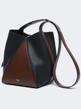 Middelgrote bucket bag, hazelnootbruin