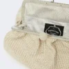 Middelgrote pasticcino-tas met raffia-effect, tortelduif Middelgrote pasticcino-tas met raffia-effect, tortelduif