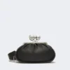 Middelgrote Pasticcino-tas van glanzend nappaleer, zwart Middelgrote Pasticcino-tas van glanzend nappaleer, zwart