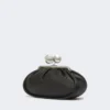 Middelgrote Pasticcino-tas van glanzend nappaleer, zwart Middelgrote Pasticcino-tas van glanzend nappaleer, zwart