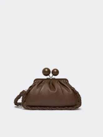Middelgrote Pasticcino-tas van nappaleer, bruin
