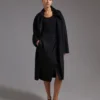 Midi-kasjmier vestjas, zwart Midi-kasjmier vestjas, zwart