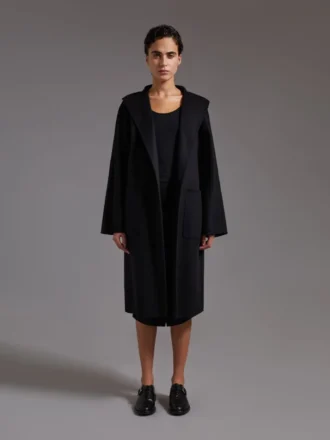 Midi-kasjmier vestjas, zwart