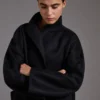 Midi-kasjmier vestjas, zwart Midi-kasjmier vestjas, zwart