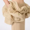 Midi-rok van viscose jersey met ruches, camel Midi-rok van viscose jersey met ruches, camel