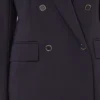 Milano-knit double-breasted jersey blazer, marineblauw Milano-knit double-breasted jersey blazer, marineblauw
