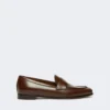 Mocassins van halfglanzend leer, cacao Mocassins van halfglanzend leer, cacao