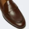 Mocassins van halfglanzend leer, cacao Mocassins van halfglanzend leer, cacao