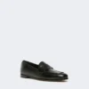 Mocassins van halfglanzend leer, zwart Mocassins van halfglanzend leer, zwart