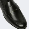 Mocassins van halfglanzend leer, zwart Mocassins van halfglanzend leer, zwart