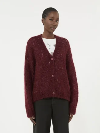 Mohair vest, bordeaux Mohair vest, bordeaux