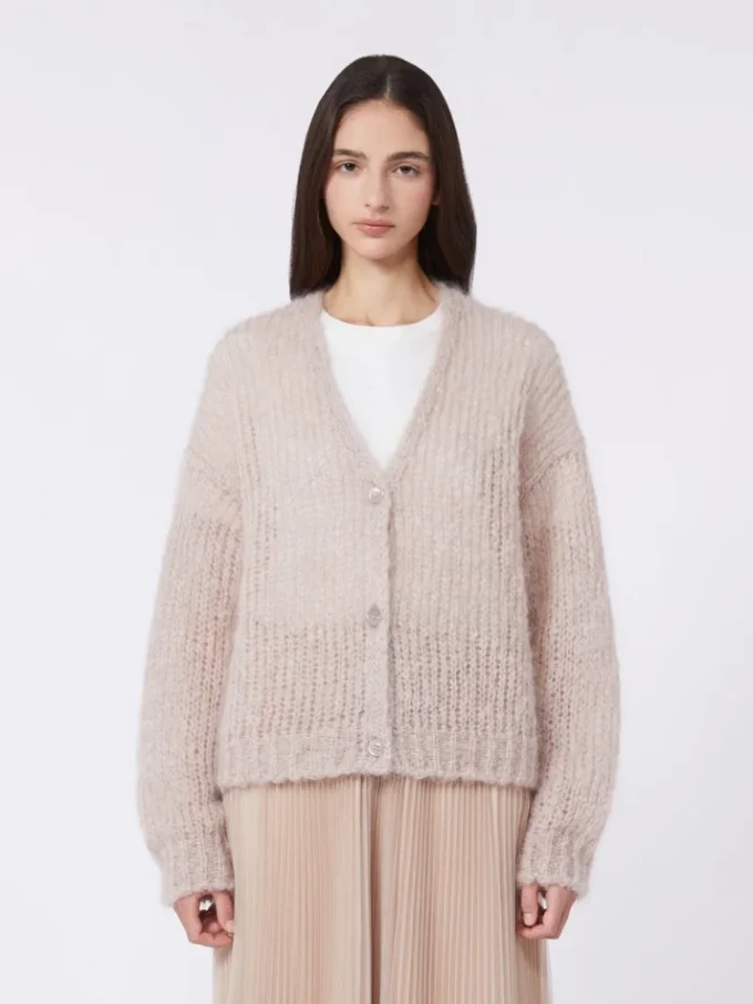 Mohair vest, zandkleur Mohair vest, zandkleur