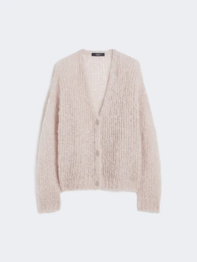 Mohair vest, zandkleur Mohair vest, zandkleur