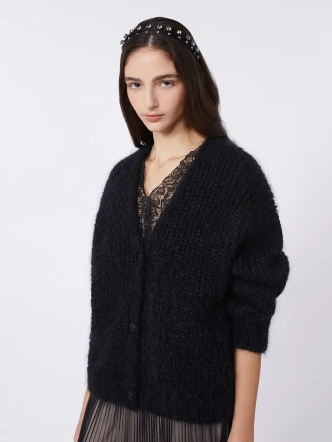 Mohair vest, zwart Mohair vest, zwart