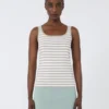 Mouwloze trui van viscose crêpe, roze Mouwloze trui van viscose crêpe, roze