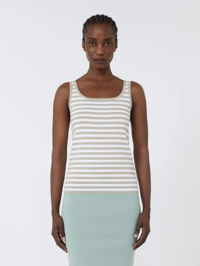 Mouwloze trui van viscose crêpe, roze Mouwloze trui van viscose crêpe, roze
