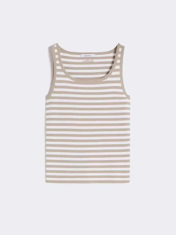 Mouwloze trui van viscose crêpe, roze Mouwloze trui van viscose crêpe, roze
