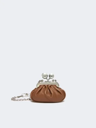 Nappa schapenleer Nano Pasticcino tas, tabak Nappa schapenleer Nano Pasticcino tas, tabak