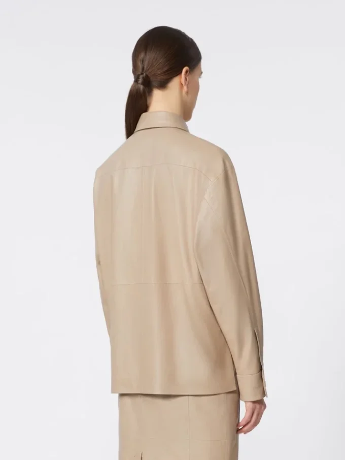 Nappaleren jas, zandkleur Nappaleren jas, zandkleur