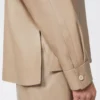 Nappaleren jas, zandkleur Nappaleren jas, zandkleur