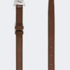 Natuurlijke leren monogramriem, bruin Natuurlijke leren monogramriem, bruin
