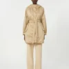 Omkeerbare gewatteerde parka van waterafstotend canvas, beige Omkeerbare gewatteerde parka van waterafstotend canvas, beige
