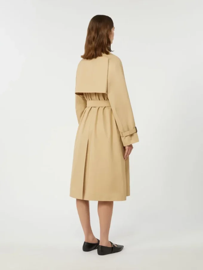 Omkeerbare, waterafstotende gabardine trenchcoat, beige Omkeerbare, waterafstotende gabardine trenchcoat, beige
