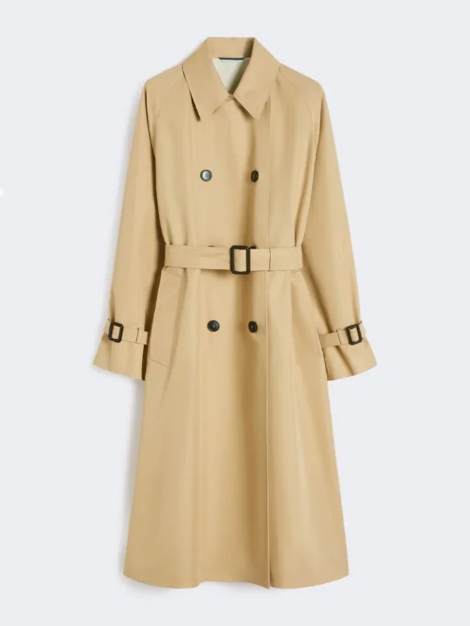 Omkeerbare, waterafstotende gabardine trenchcoat, beige Omkeerbare, waterafstotende gabardine trenchcoat, beige