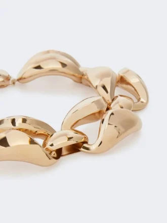 Opvallende metalen ketting, brons Opvallende metalen ketting, brons