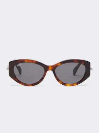 Ovale zonnebril, tawny bronsbruin