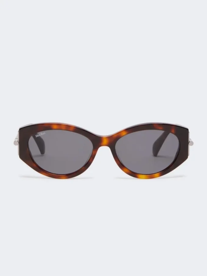 Ovale zonnebril, tawny bronsbruin Ovale zonnebril, tawny bronsbruin