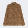 Overhemd met zijden zakken en print, camel Overhemd met zijden zakken en print, camel