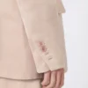 Oversized blazer van organza en linnen canvas, camel Oversized blazer van organza en linnen canvas, camel