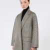 Oversized jas van jersey mesh, middengrijs Oversized jas van jersey mesh, middengrijs