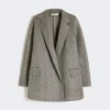 Oversized jas van jersey mesh, middengrijs Oversized jas van jersey mesh, middengrijs