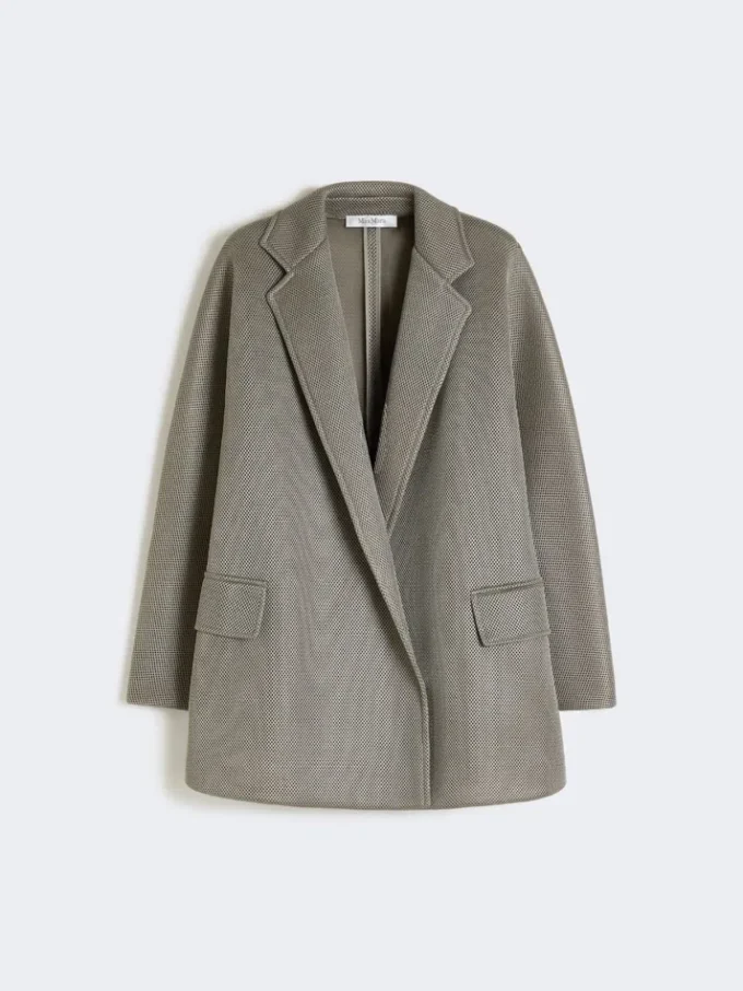 Oversized jas van jersey mesh, middengrijs Oversized jas van jersey mesh, middengrijs