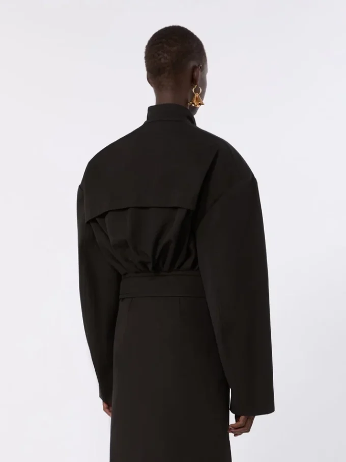 Oversized katoenen bomberjack, zwart Oversized katoenen bomberjack, zwart