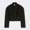 Oversized katoenen bomberjack, zwart Oversized katoenen bomberjack, zwart