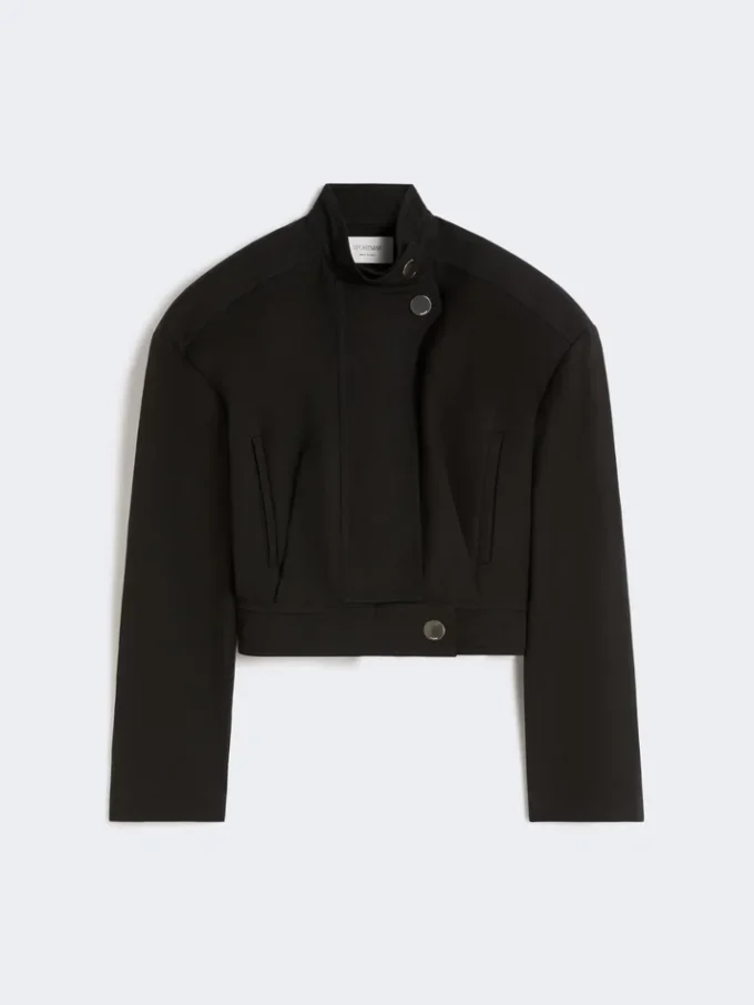 Oversized katoenen bomberjack, zwart Oversized katoenen bomberjack, zwart
