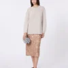Tule- en paillettenrok, nude Tule- en paillettenrok, nude