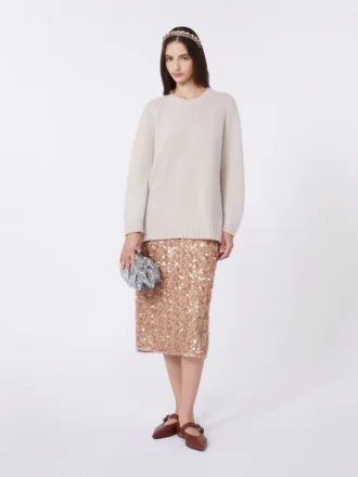 Tule- en paillettenrok, nude
