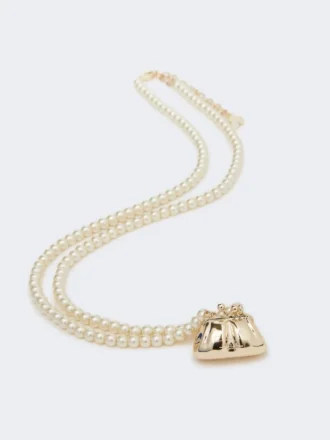 Pasticcino-hanger choker ketting, goud