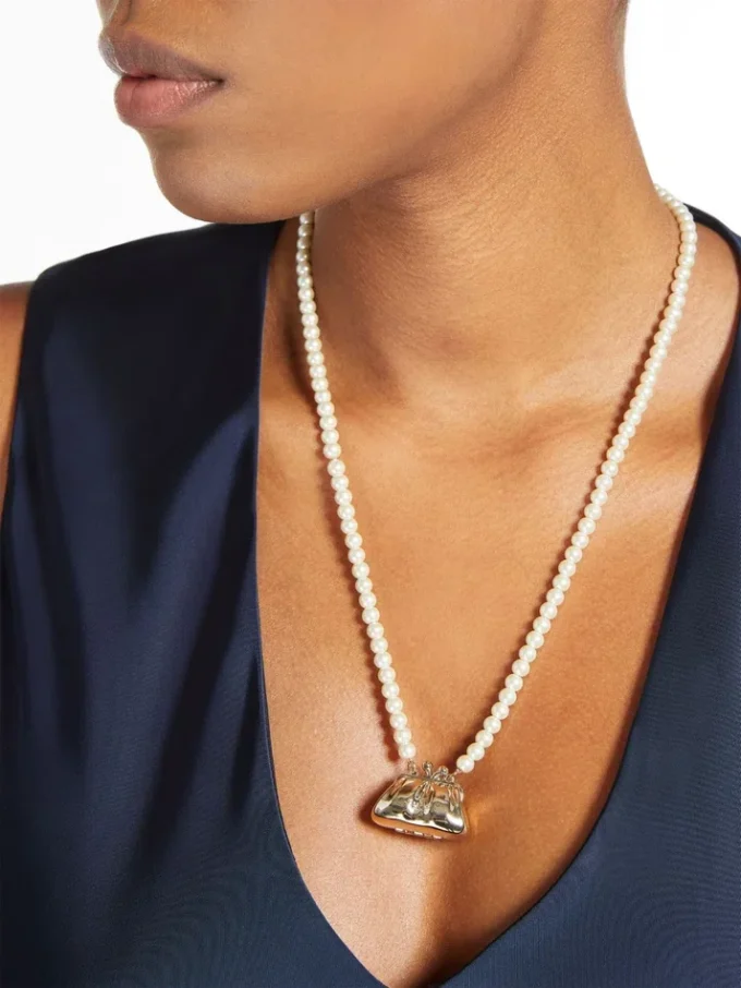 Pasticcino-hanger choker ketting, goud Pasticcino-hanger choker ketting, goud