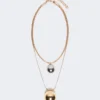 Pasticcino-tas metalen ketting, goud Pasticcino-tas metalen ketting, goud