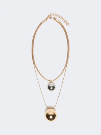 Pasticcino-tas metalen ketting, goud