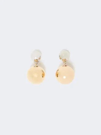 Pasticcino-tas metalen oorbellen, goud Pasticcino-tas metalen oorbellen, goud