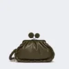 Pasticcino-tas van nappaleer, medium, kaki Pasticcino-tas van nappaleer, medium, kaki